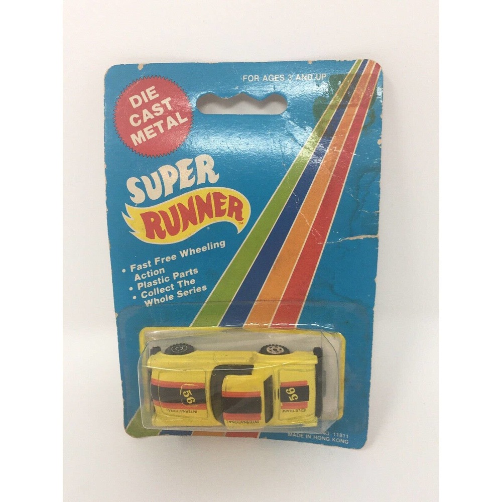SUPER RUNNER DIE CAST METAL CAR VINTAGE NO. 11811 Le Trase International #56 NEW